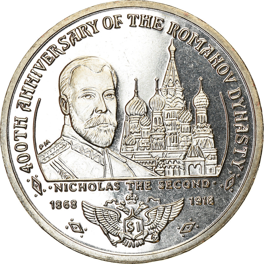 Coin, BRITISH VIRGIN ISLANDS, Dollar, 2013, Franklin Mint, Dynastie Romanov -