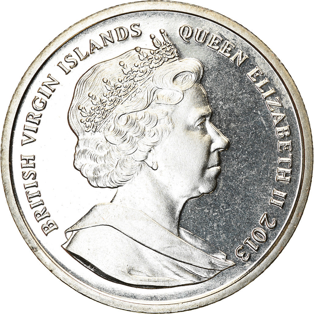 Coin, BRITISH VIRGIN ISLANDS, Dollar, 2013, Franklin Mint, Dynastie Romanov -