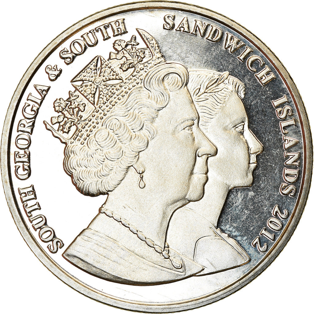 Munten, Zuid Georgia en de Zuidelijke Sandwich Eilanden, Elizabeth II, 2 Pounds