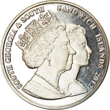 Munten, Zuid Georgia en de Zuidelijke Sandwich Eilanden, Elizabeth II, 2 Pounds