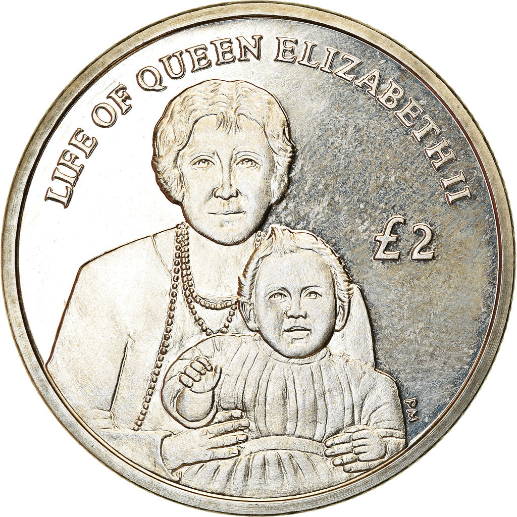Munten, Zuid Georgia en de Zuidelijke Sandwich Eilanden, Elizabeth II, 2 Pounds