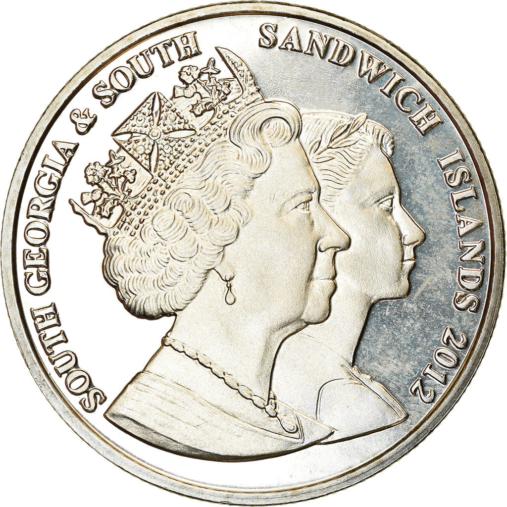 Munten, Zuid Georgia en de Zuidelijke Sandwich Eilanden, Elizabeth II, 2 Pounds