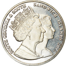 Munten, Zuid Georgia en de Zuidelijke Sandwich Eilanden, Elizabeth II, 2 Pounds