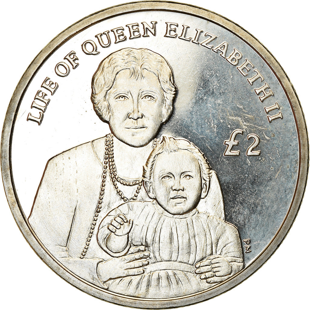 Munten, Zuid Georgia en de Zuidelijke Sandwich Eilanden, Elizabeth II, 2 Pounds