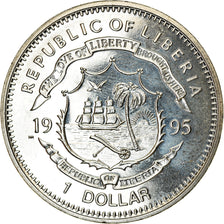 Coin, Liberia, Dollar, 1995, Harry S. Truman, MS(63), Copper-nickel, KM:143