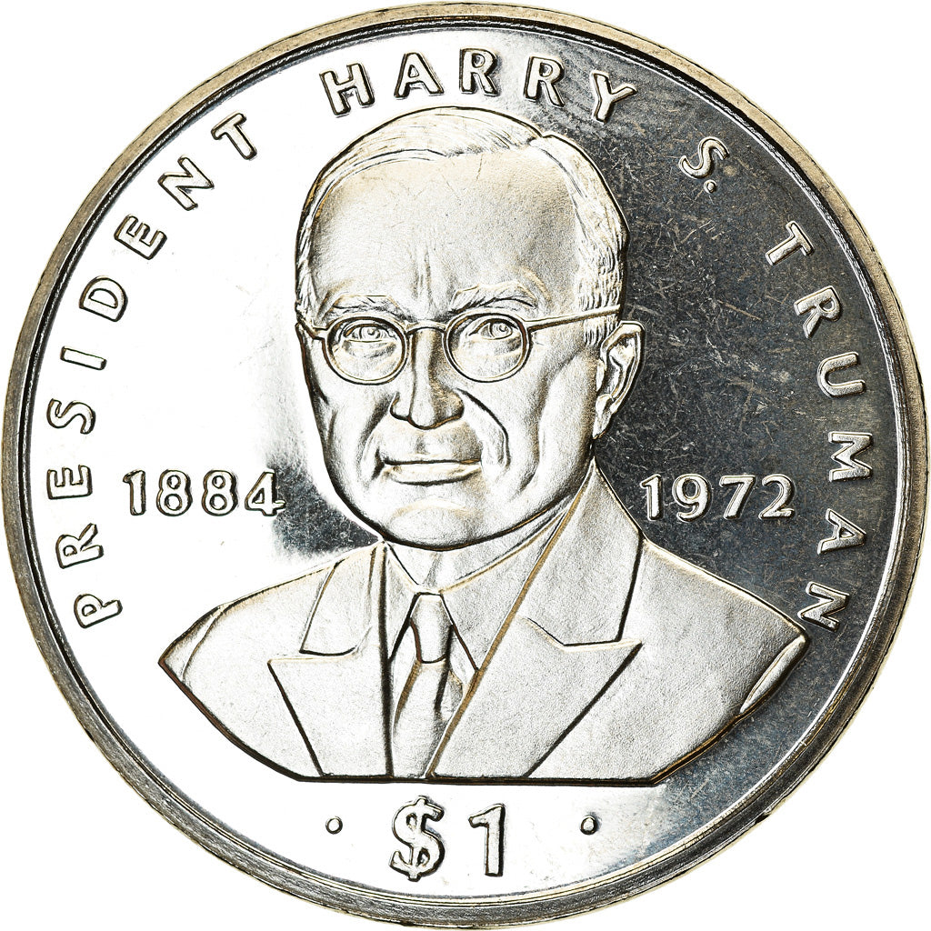Coin, Liberia, Dollar, 1995, Harry S. Truman, MS(63), Copper-nickel, KM:143