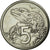 Moneda, Nueva Zelanda, Elizabeth II, 5 Cents, 1982, MBC+, Cobre - níquel