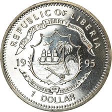 Coin, Liberia, Dollar, 1995, Harry S. Truman, MS(63), Copper-nickel, KM:143