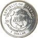 Münze, Liberia, Dollar, 1995, Préservez la Terre - Léopard, UNZ