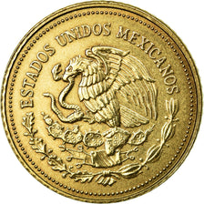 Moneda, México, 20 Pesos, 1989, Mexico City, MBC+, Latón, KM:508