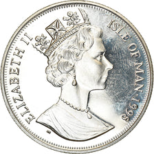 Coin, Isle of Man, Elizabeth II, Crown, 1998, Pobjoy Mint, Chemins de fer - Le