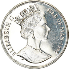Monnaie, Isle of Man, Elizabeth II, Crown, 1998, Pobjoy Mint, Chemins de fer -