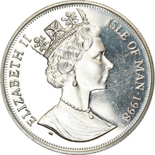 Coin, Isle of Man, Elizabeth II, Crown, 1998, Pobjoy Mint, Chemins de fer - Le