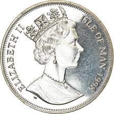 Munten, Eiland Man, Elizabeth II, Crown, 1998, Pobjoy Mint, Chemins de fer - The