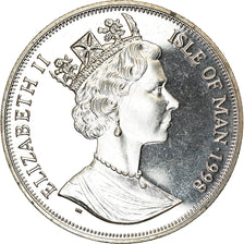 Munten, Eiland Man, Elizabeth II, Crown, 1998, Pobjoy Mint, Chemins de fer -The