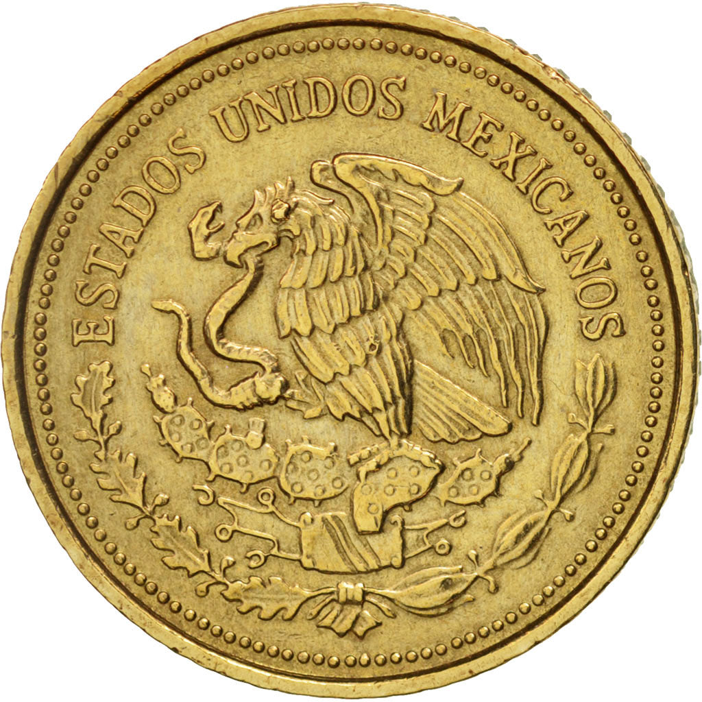 Coin, Mexico, 20 Pesos, 1985, Mexico City, AU(50-53), Brass, KM:508