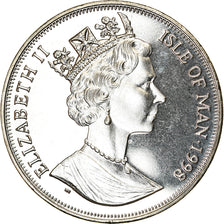 Monnaie, Isle of Man, Elizabeth II, Crown, 1998, Pobjoy Mint, Chemins de fer -