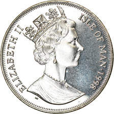 Monnaie, Isle of Man, Elizabeth II, Crown, 1998, Pobjoy Mint, Chemins de fer -