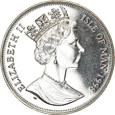 Monnaie, Isle of Man, Elizabeth II, Crown, 1998, Pobjoy Mint, Chemins de fer -