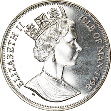 Coin, Isle of Man, Elizabeth II, Crown, 1998, Pobjoy Mint, Chemins de fer - The