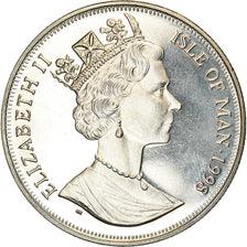 Coin, Isle of Man, Elizabeth II, Crown, 1998, Pobjoy Mint, Chemins de fer - The