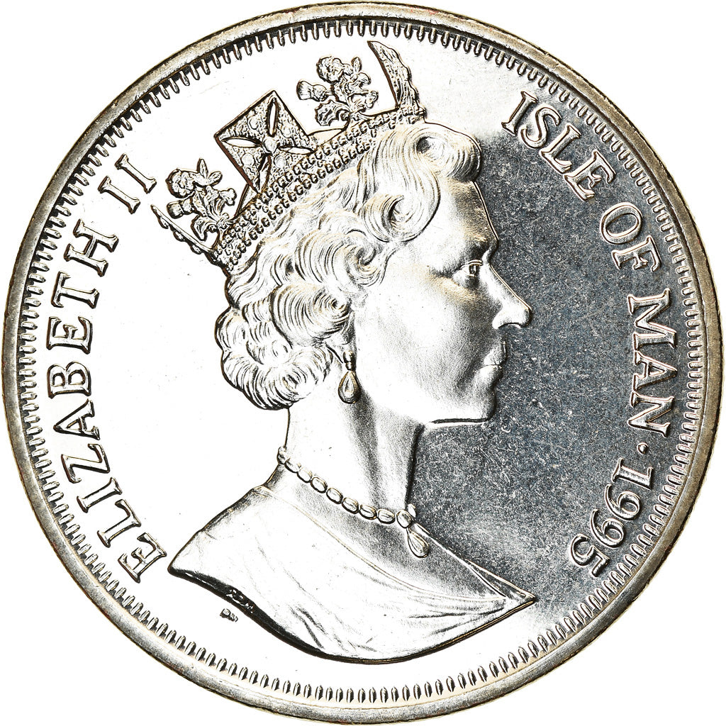Monnaie, Isle of Man, Elizabeth II, Crown, 1995, Pobjoy Mint, Avions - P-51