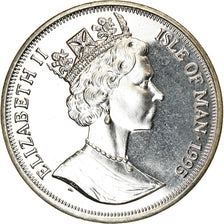 Monnaie, Isle of Man, Elizabeth II, Crown, 1995, Pobjoy Mint, Avions - P-51