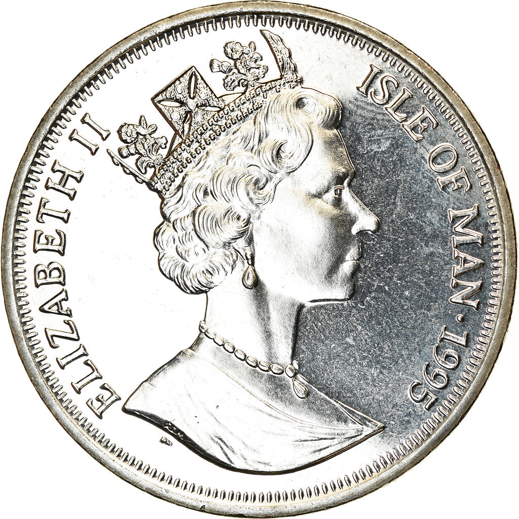 Monnaie, Isle of Man, Elizabeth II, Crown, 1995, Pobjoy Mint, Avions - P-51