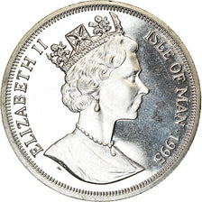 Coin, Isle of Man, Elizabeth II, Crown, 1995, Pobjoy Mint, Avions - Spitfire