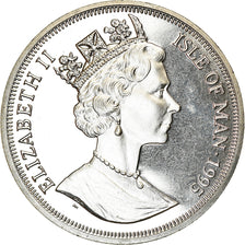 Coin, Isle of Man, Elizabeth II, Crown, 1995, Pobjoy Mint, Avions - Spitfire