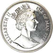Munten, Eiland Man, Elizabeth II, Crown, 1995, Pobjoy Mint, Avions - Douglas DC