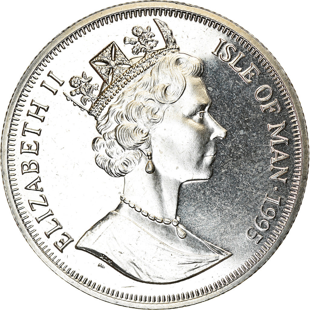 Monnaie, Isle of Man, Elizabeth II, Crown, 1995, Pobjoy Mint, Avions - Curtiss P