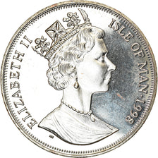 Coin, Isle of Man, Elizabeth II, Crown, 1998, Pobjoy Mint, Chemins de fer - The