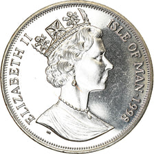 Coin, Isle of Man, Elizabeth II, Crown, 1998, Pobjoy Mint, Chemins de fer - The