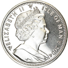 Coin, Isle of Man, Elizabeth II, Crown, 2004, Pobjoy Mint, Ordre de la Rose