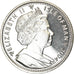 Moeda, Ilha de Man, Elizabeth II, Crown, 2004, Pobjoy Mint, Ordre de la Rose
