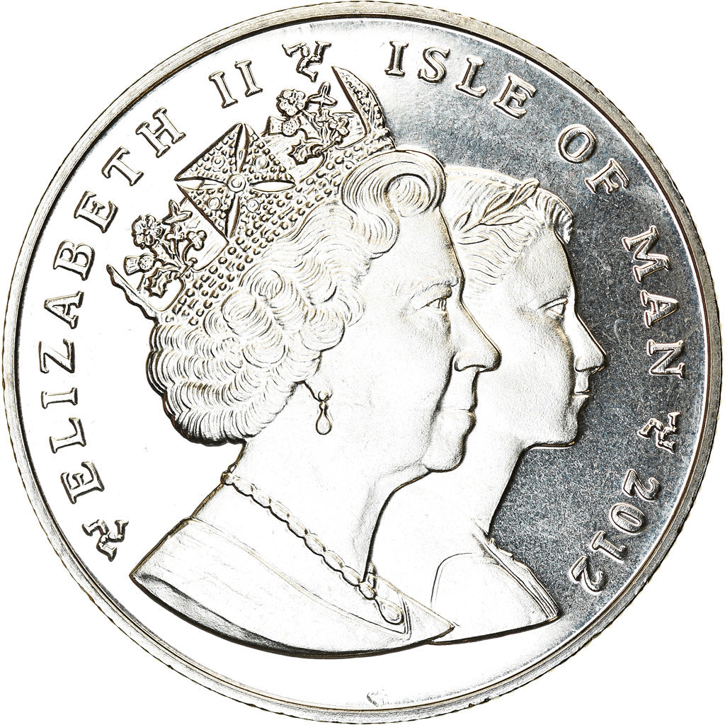 Coin, Isle of Man, Elizabeth II, Crown, 2012, Pobjoy Mint, Discipline olympique