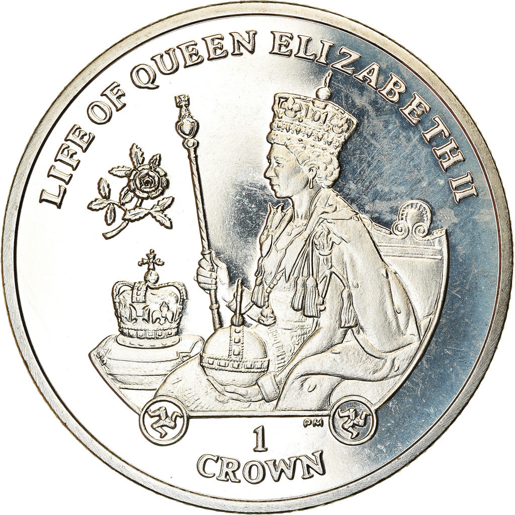 Münze, Isle of Man, Elizabeth II, Crown, 2012, Pobjoy Mint, Couronnement de la