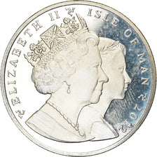 Coin, Isle of Man, Elizabeth II, Crown, 2012, Pobjoy Mint, Couronnement de la