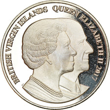 Coin, BRITISH VIRGIN ISLANDS, Dollar, 2017, Franklin Mint, Jubilé de saphir
