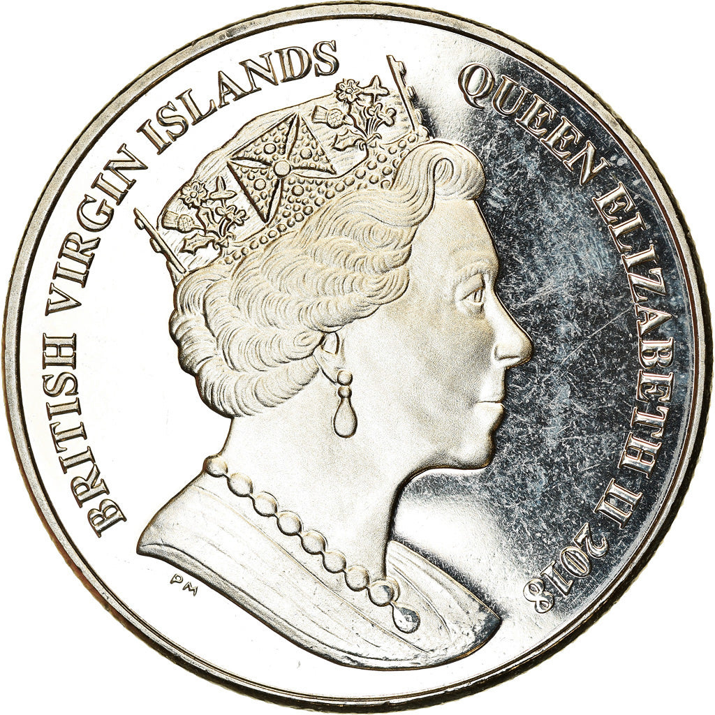 Coin, BRITISH VIRGIN ISLANDS, Dollar, 2018, Franklin Mint, Nature sauvage de