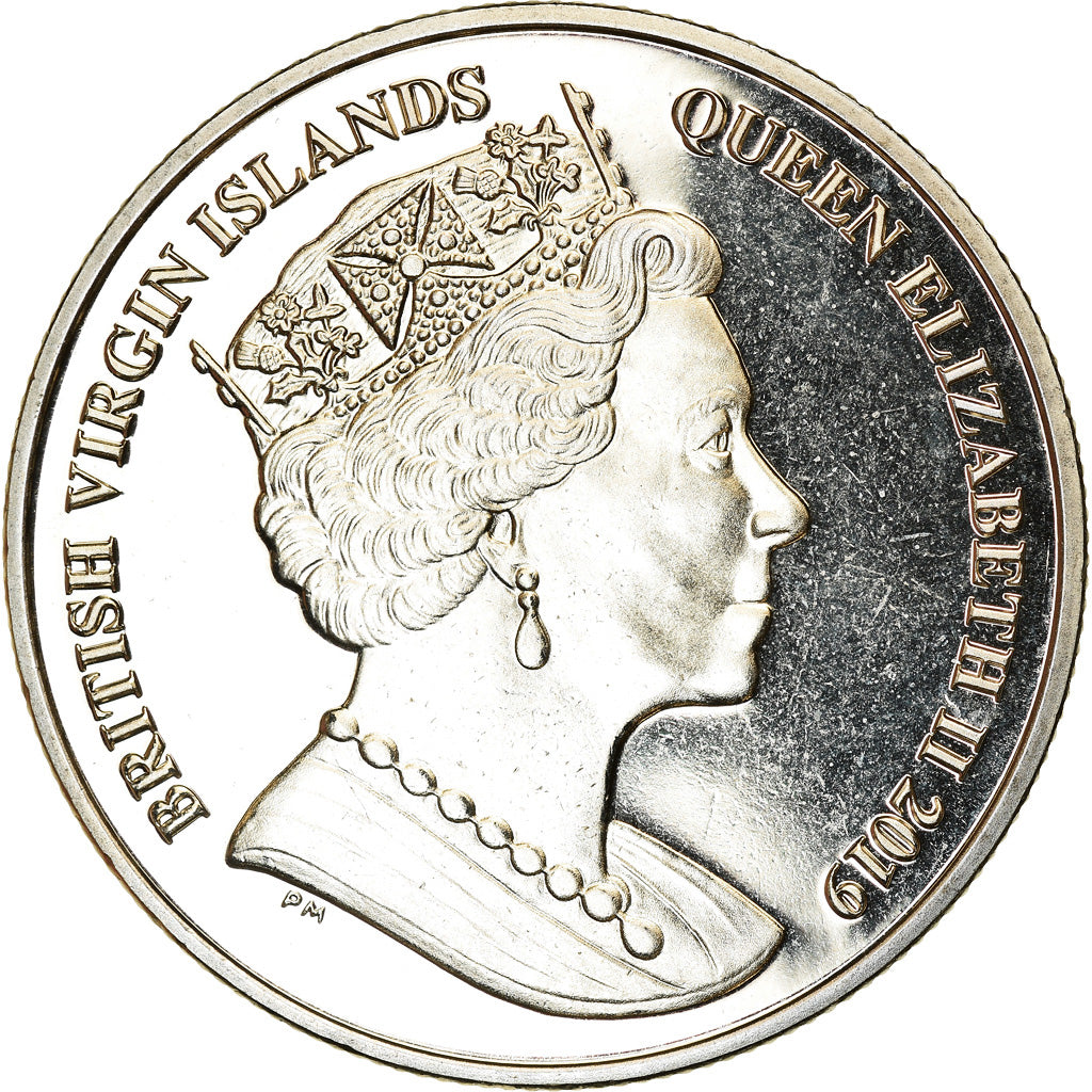 Coin, BRITISH VIRGIN ISLANDS, Dollar, 2019, Franklin Mint, Dieu et mon droit