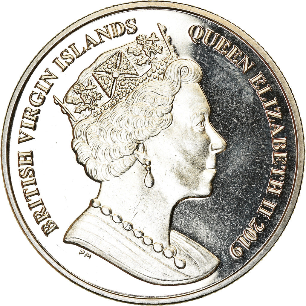 Coin, BRITISH VIRGIN ISLANDS, Dollar, 2019, Franklin Mint, Dieu et mon droit