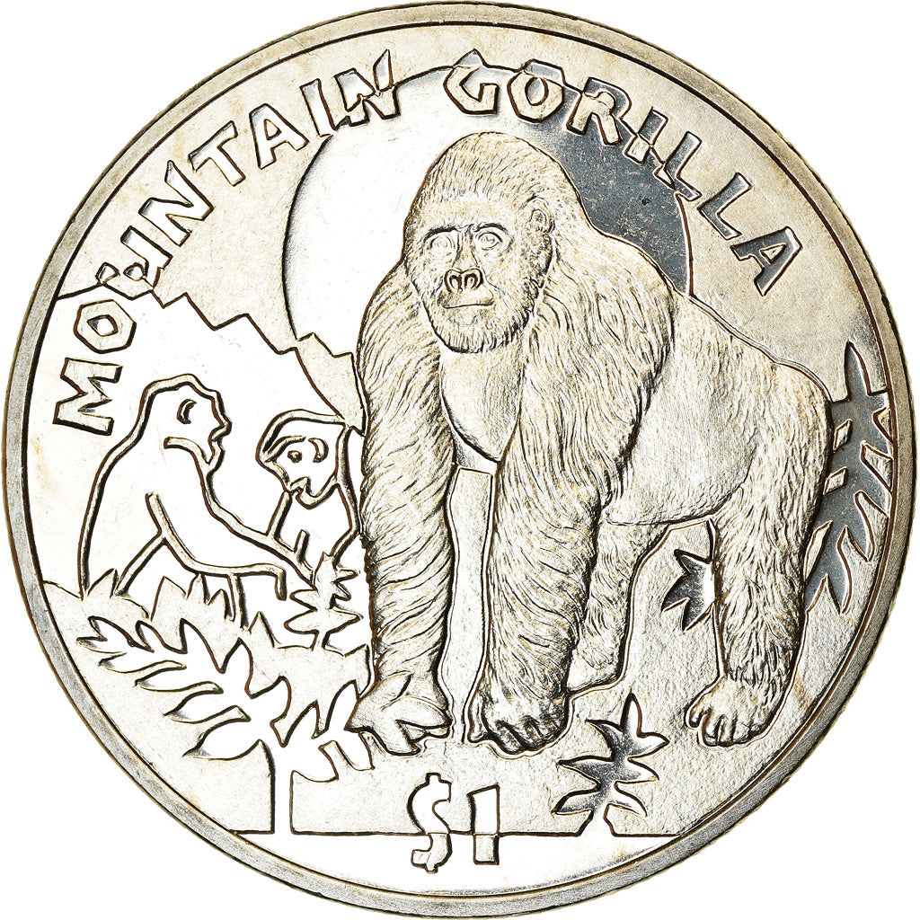 Coin, Sierra Leone, Dollar, 2011, British Royal Mint, Gorille des montagnes