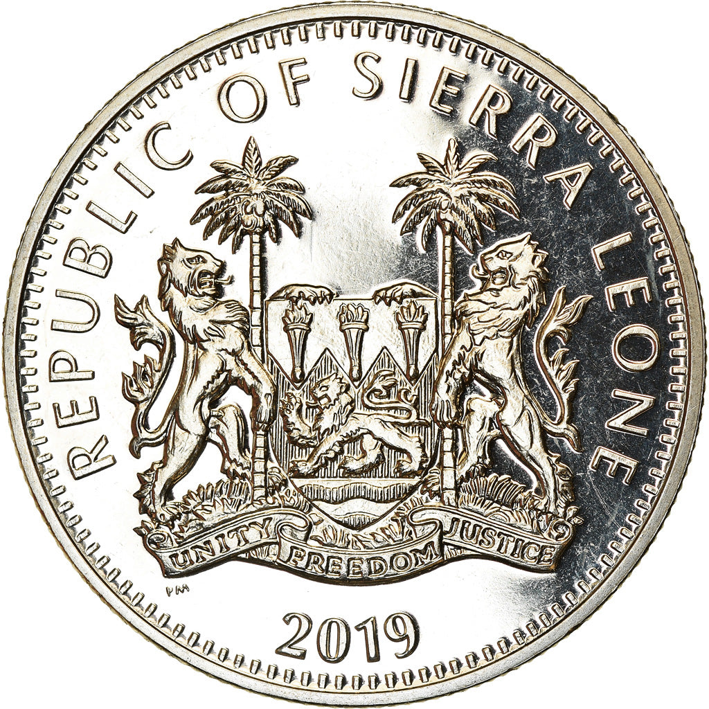Moneta, Sierra Leone, Dollar, 2019, British Royal Mint, Eléphant, SPL