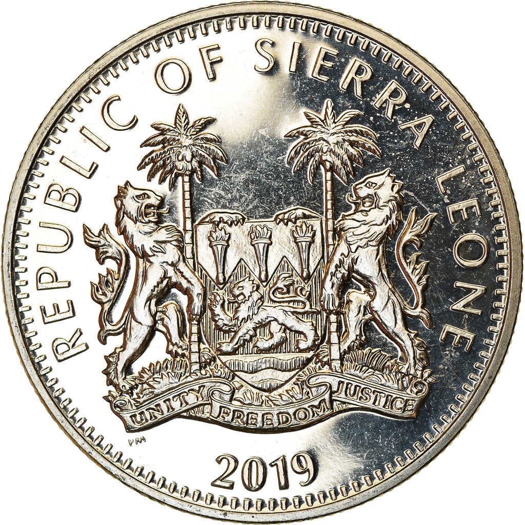 Moneta, Sierra Leone, Dollar, 2019, British Royal Mint, Eléphant, SPL