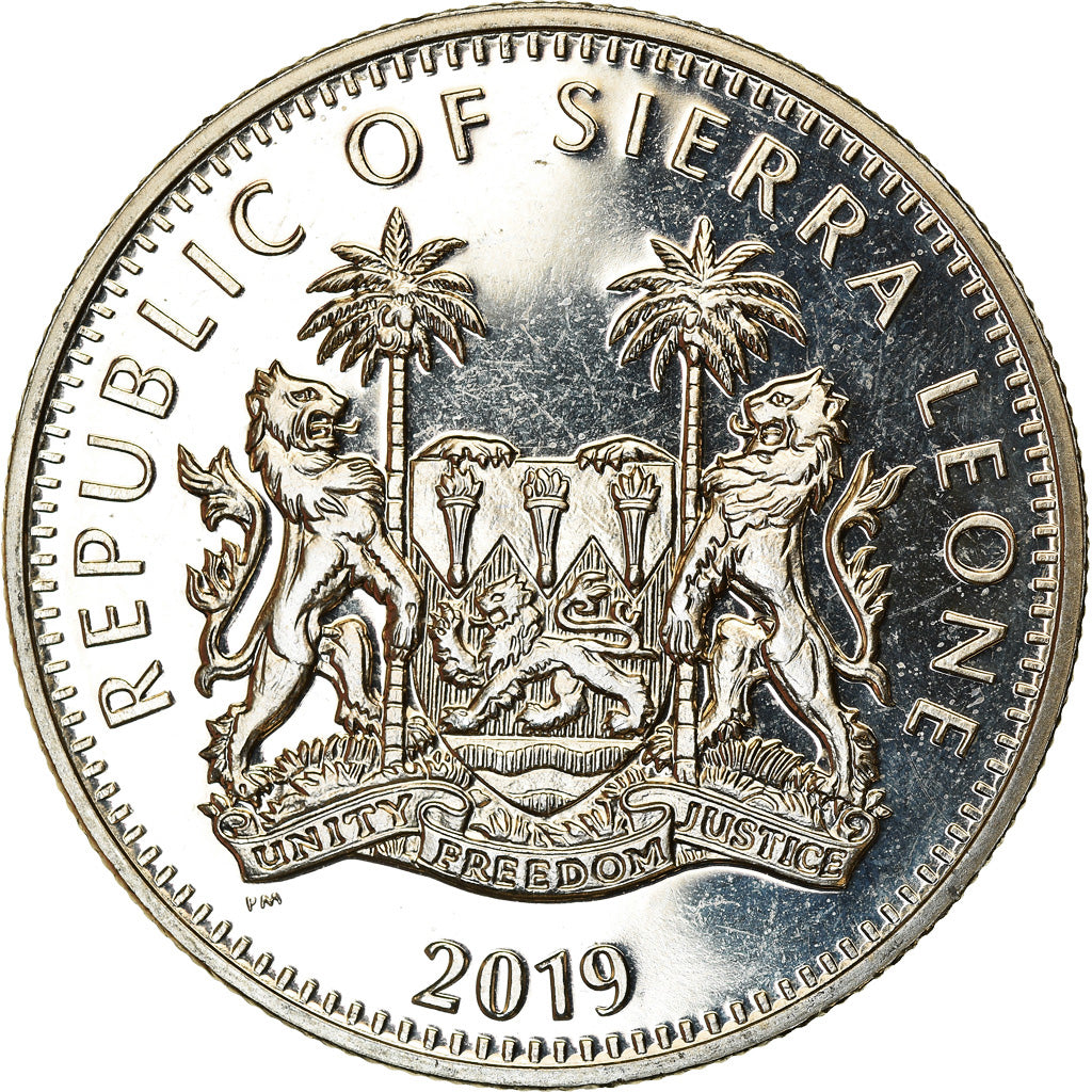 Münze, Sierra Leone, Dollar, 2019, British Royal Mint, Eléphant, UNZ