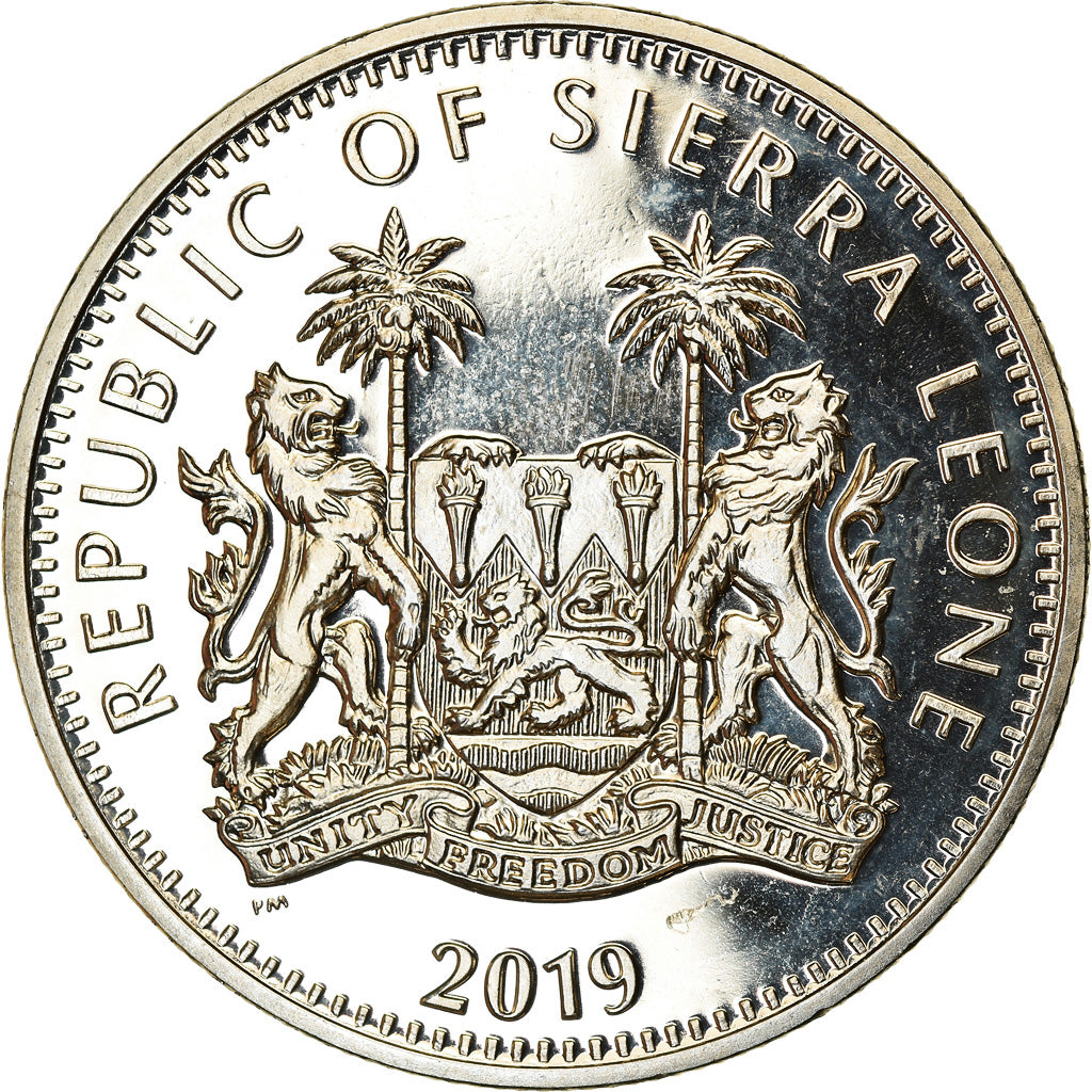 Coin, Sierra Leone, Dollar, 2019, British Royal Mint, Léopard, MS(63)