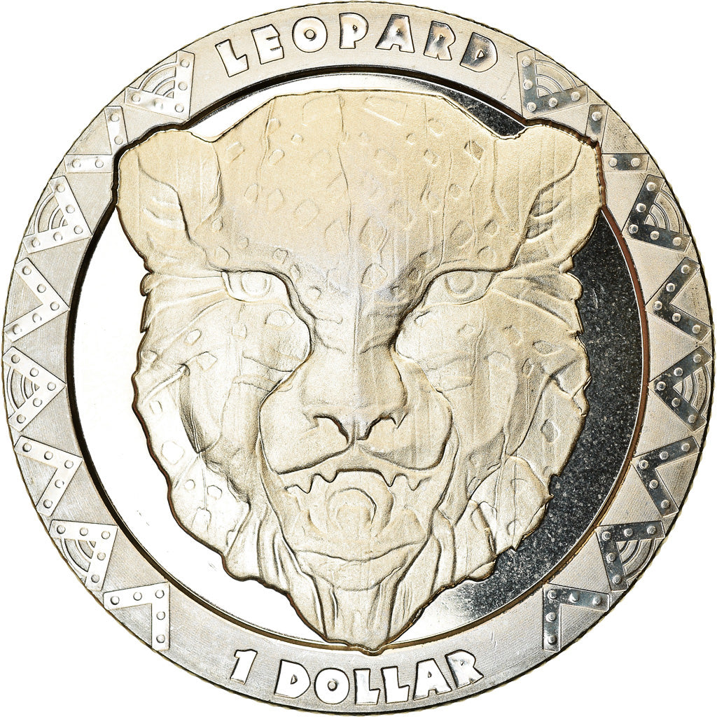 Münze, Sierra Leone, Dollar, 2019, British Royal Mint, Léopard, UNZ