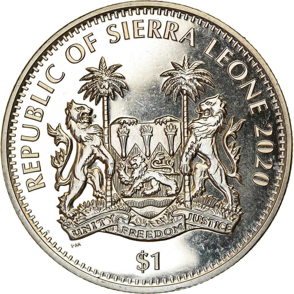 Coin, Sierra Leone, Dollar, 2020, British Royal Mint, Félins - Panthère